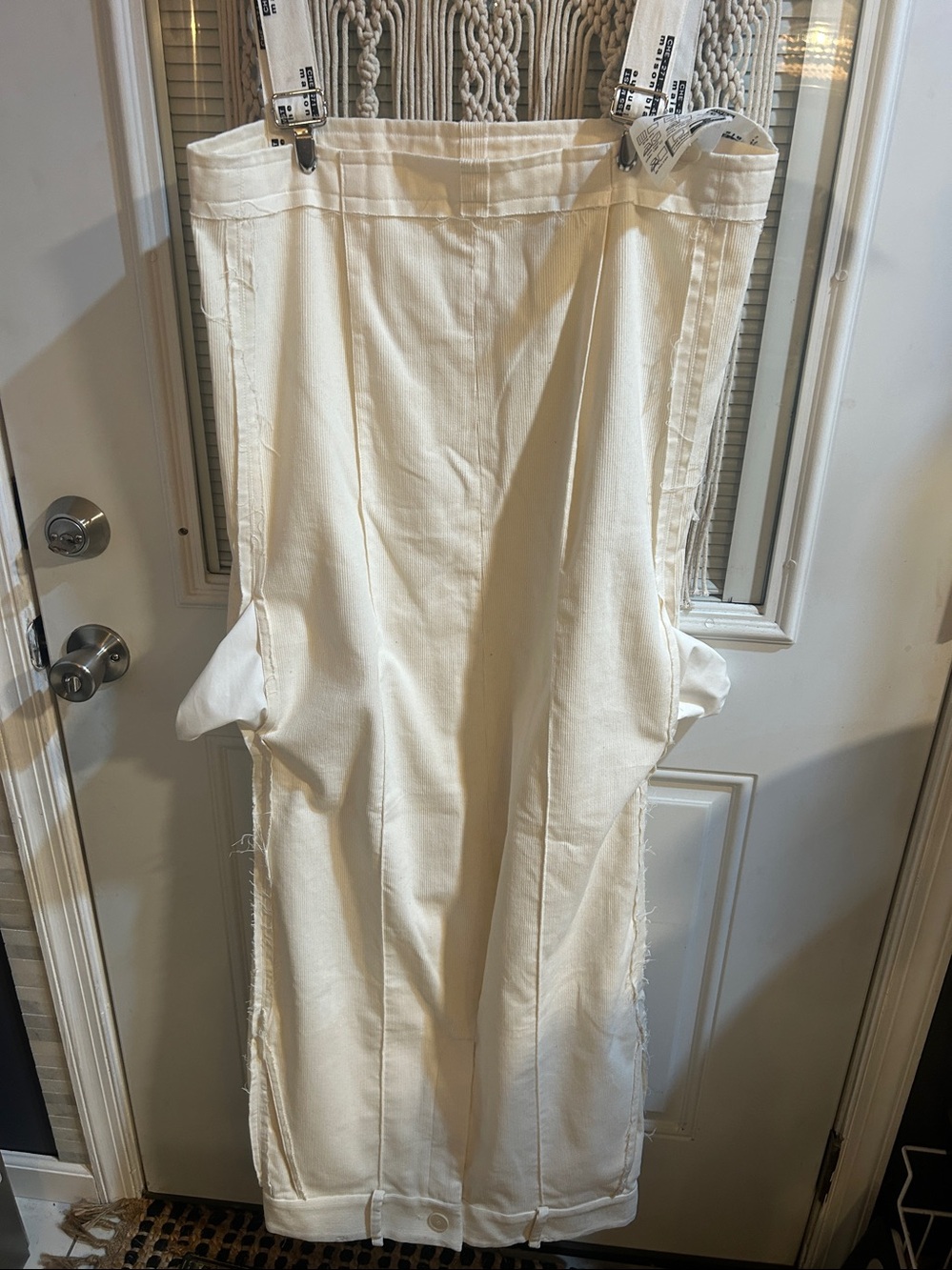 Cream Maxi Dress - Elegant corduroy upside down Skirt. If you know, you know. - Picture 7 of 10